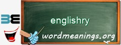 WordMeaning blackboard for englishry